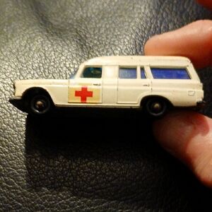 White Toy Ambulance Car